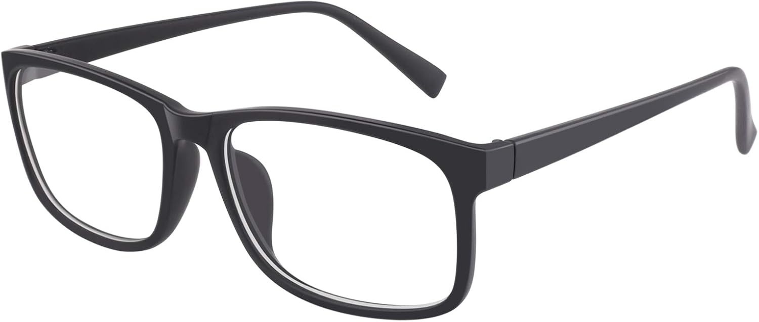 Matte Black Square Clear Lens Frames Matte Black Square