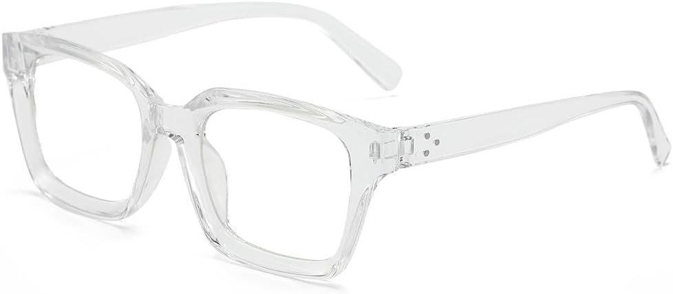 Transparent Square Clear Lens Frames — Thick Rim Clear Square Thick