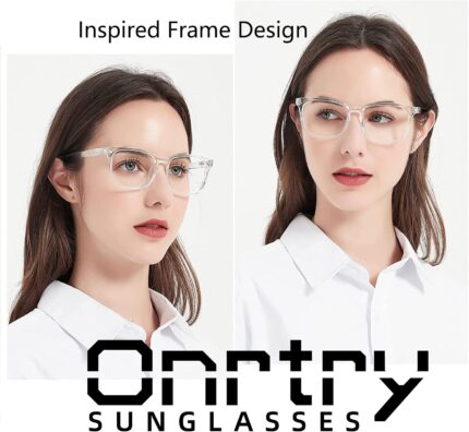 Unisex Transparent Square - Hình 2