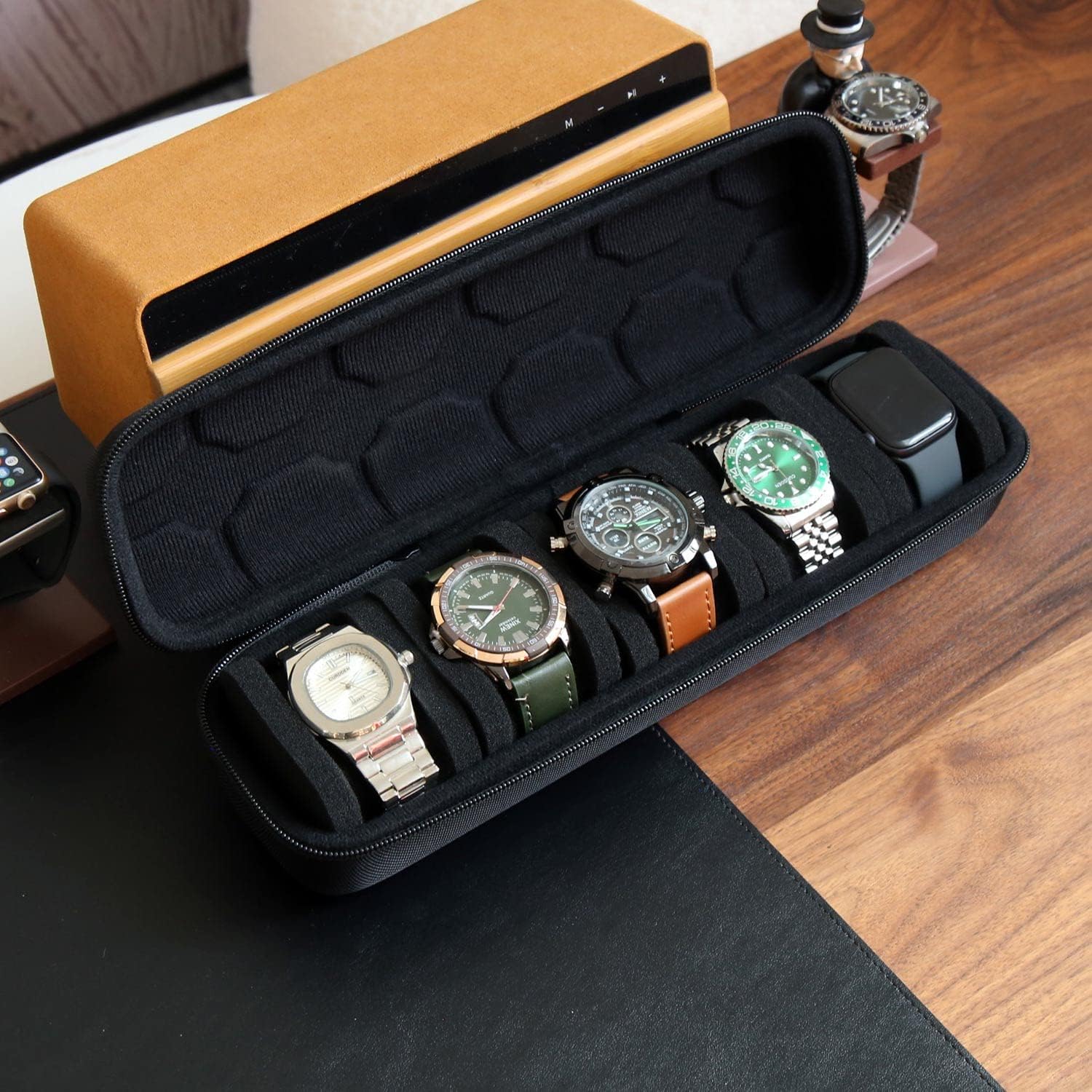 Black Single Watch - Hình 2